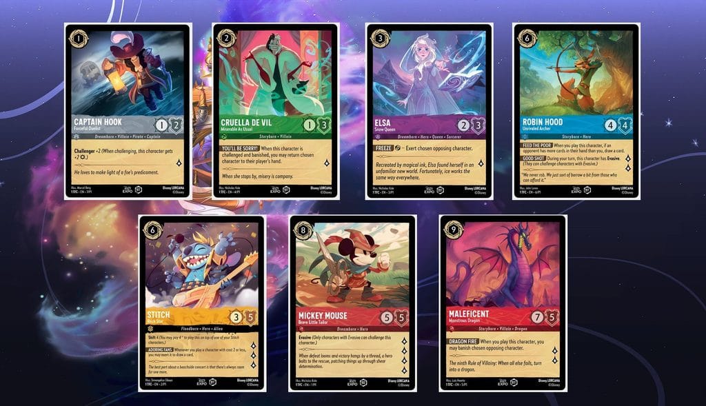 Lorcana exemple de TCG